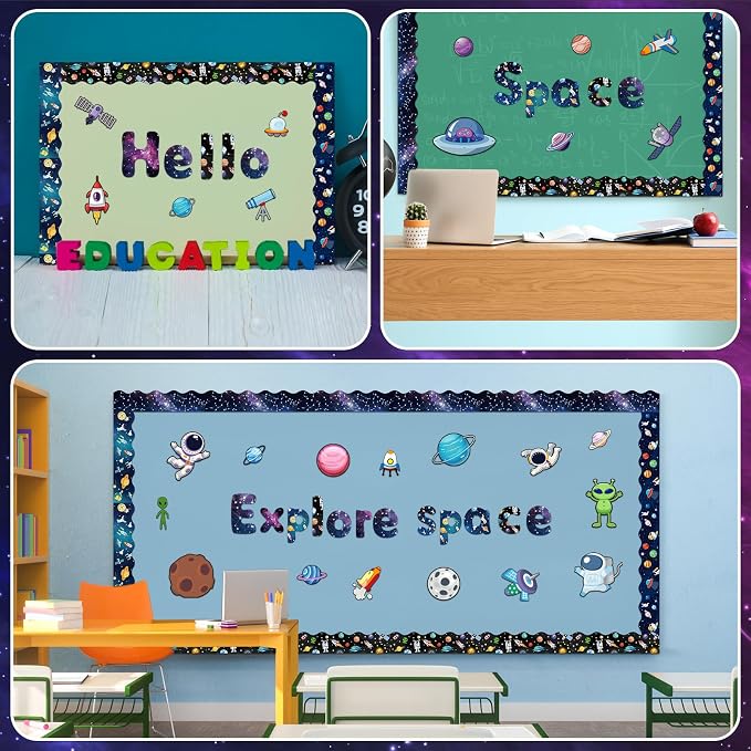 221 Pcs Bulletin Board Letters Round Alphabet Number Punctuation Symbol Combo - Image 6