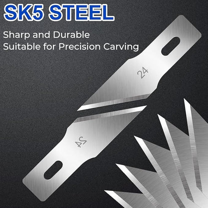 DIYSELF 150 PCS Hobby Knife Replacement Blades, #24 Sharp Exacto Knife Blades - Image 6