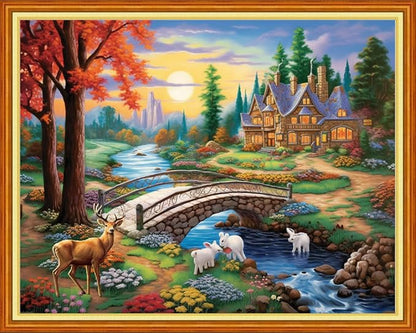 Dimensean Stamped Cross Stitch Kits Full Range of Embroidery Patterns Starter by DimenseanCrossStitchKits