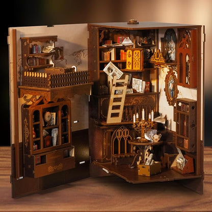 Book Nook Kits for Adults, Miniature House Dollhouse Kit for Teens, DIY Crafts - Image 5