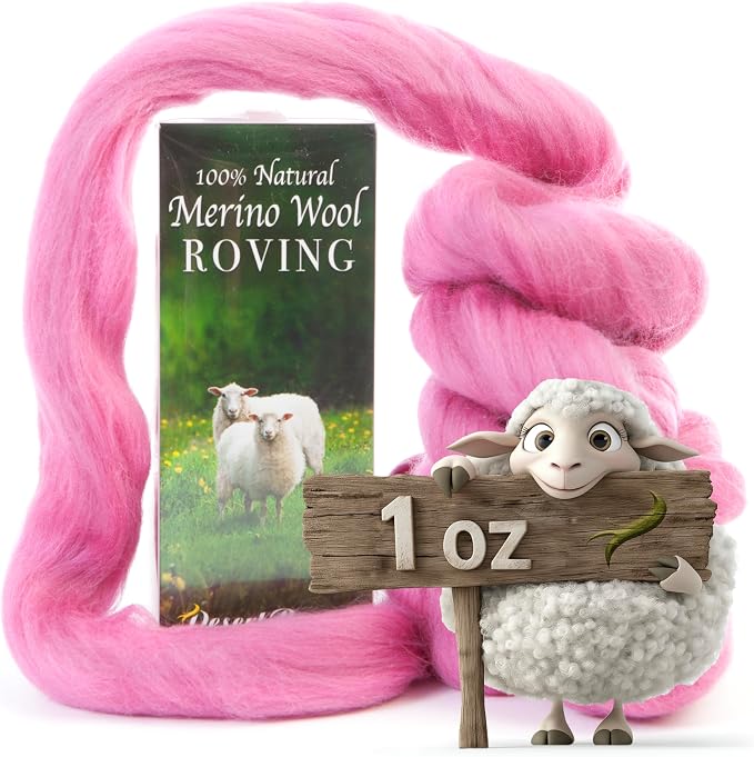 Desert Breeze Distributing 100% Natural Merino Wool Roving by DesertBreezeDistributing