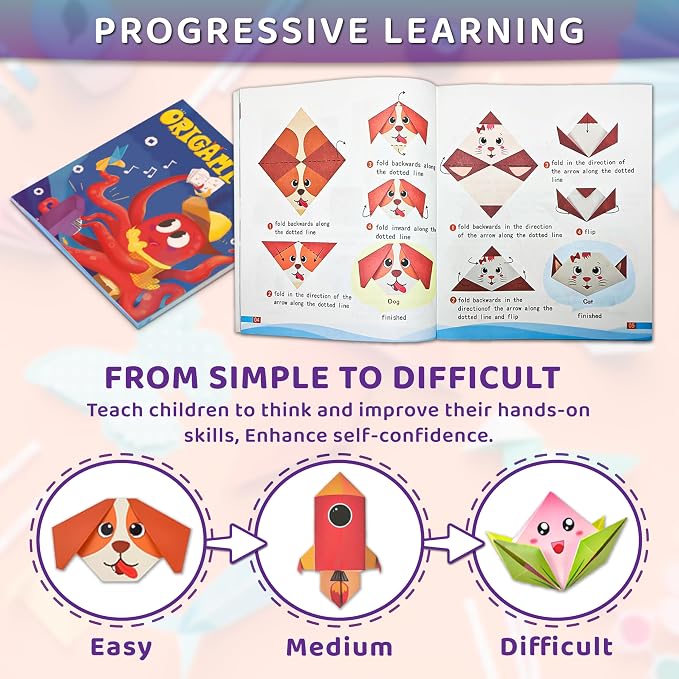 MOBYKE 238 Sheets Origami Paper, Oragami kit - Image 4