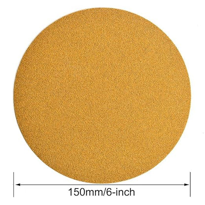 6-Inch No-Hole Hook and Loop Sanding Discs 80-Grit, Random Orbital Sandpaper - Image 6