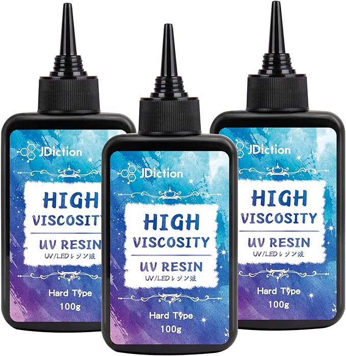 JDiction UV Resin, Upgrade 300g High Viscosity Hard UV Resin by JDiction