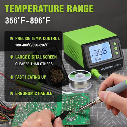 WORKPRO Soldering Station, 60W Soldering Iron Kit - Image 2