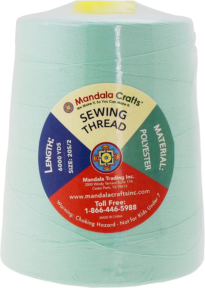 Mandala Crafts 5 Pack of Serger Threads Cones Spools - Image 2
