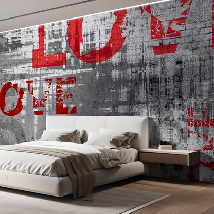 wall26 Wall Sticker/Wall Mural Love Letters Graffiti, Not Peel and Stick - Image 4