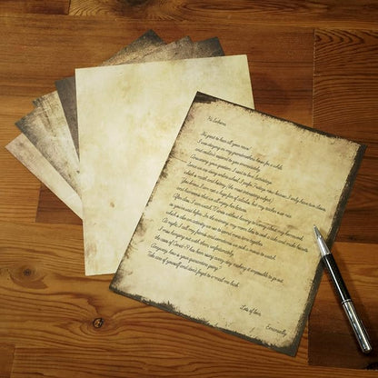 Vintage Paper, 60-Sheets Antique Paper, Letter Size, 8.5 x 11 Inches, 6 Double - Image 2