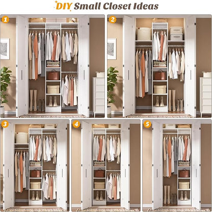 48" Small Closet Organizer, 4FT Small Closet System - Image 7