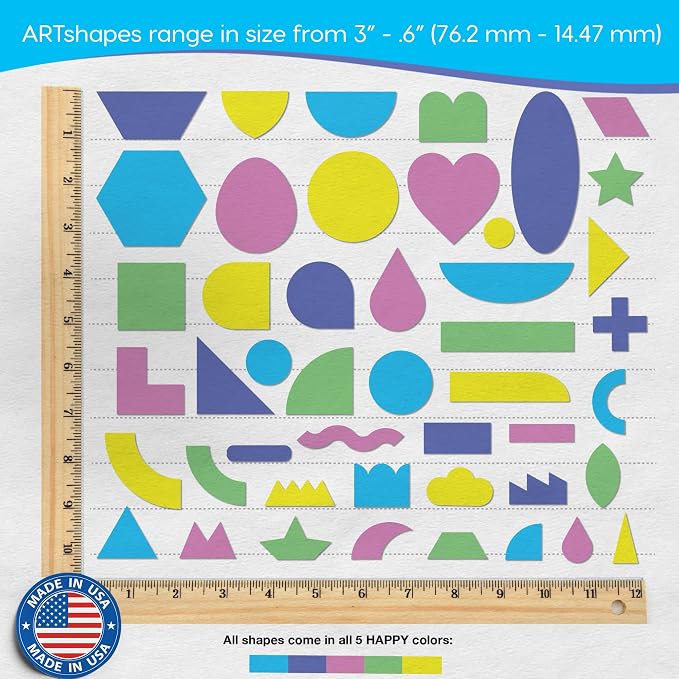 ARTshapes 840 pc Creative Paper Shapes Pack - Image 3