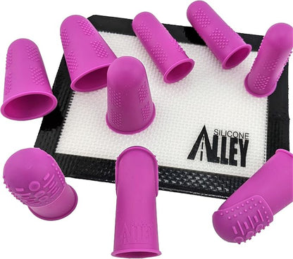 FLEX Thimbles | 9-Pack | 3X-Thick THIK-TIP Medium + Standard Purple Finger - Image 5