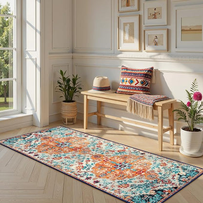 Lahome Bohemian Floral Medallion Runner Rug - Image 3