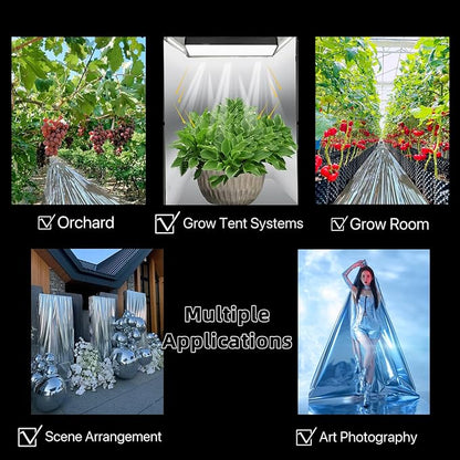 Highly Reflective Mylar Film Roll 4FT x 30FT, 2 Mil Silver, - Image 6