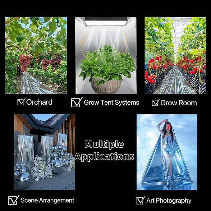 Highly Reflective Mylar Film Roll 4FT x 60FT, 2 Mil Silver, - Image 6