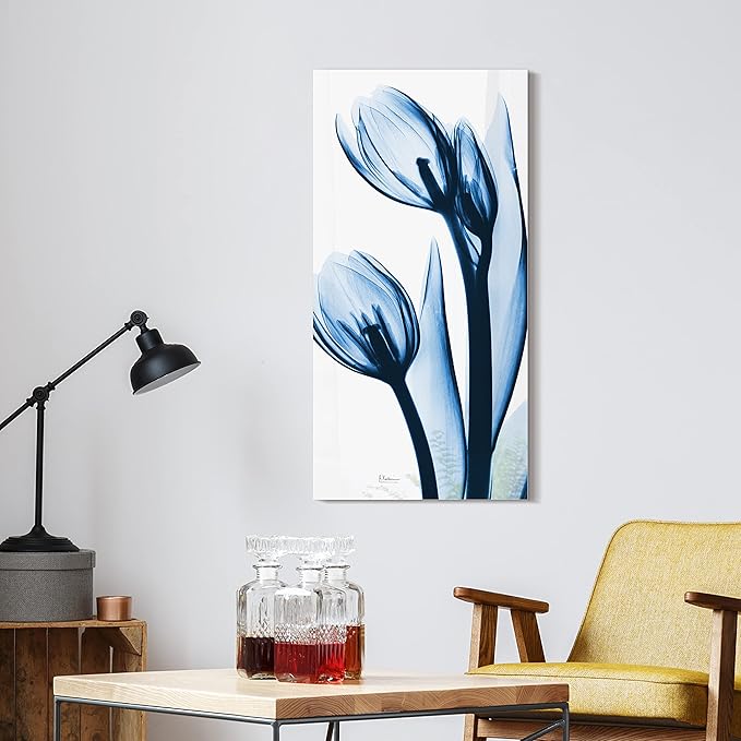 Empire Art Direct Frameless Tempered Glass Wall Art, Decorative Panel, Flower by EmpireArtDirect