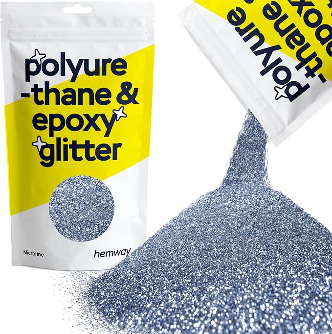 Hemway Polyurethane & Epoxy Resin Glitter 100g / 3.5oz Metallic Crystal Flake by Hemway