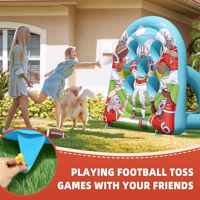 6Ft Football Target Toss Game - Image 4