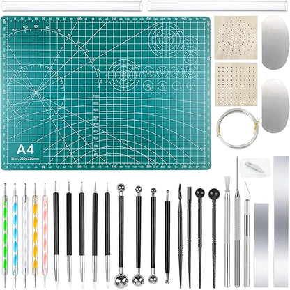 Yayatty Polymer Clay Tools, Acrylic Clay Roller, Acrylic Sheet, Rotary Cutting by Yayatty