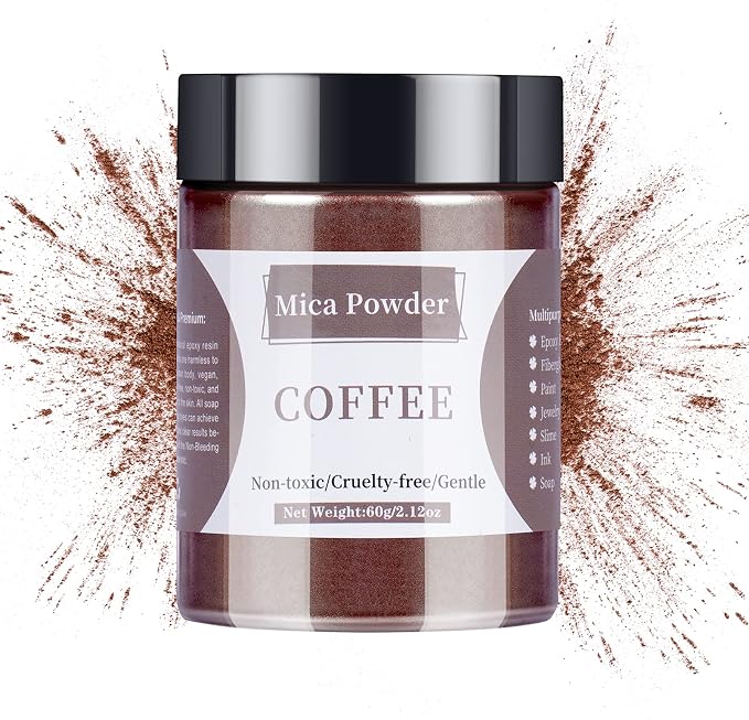 Mica Powder - 60g Mica Powder for Epoxy Resin - Pearl Pigment Powder Dye for by LightStone