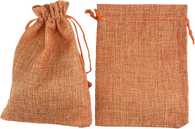 Palmhomee Pack of 25 Burlap Gift Bags - Image 2