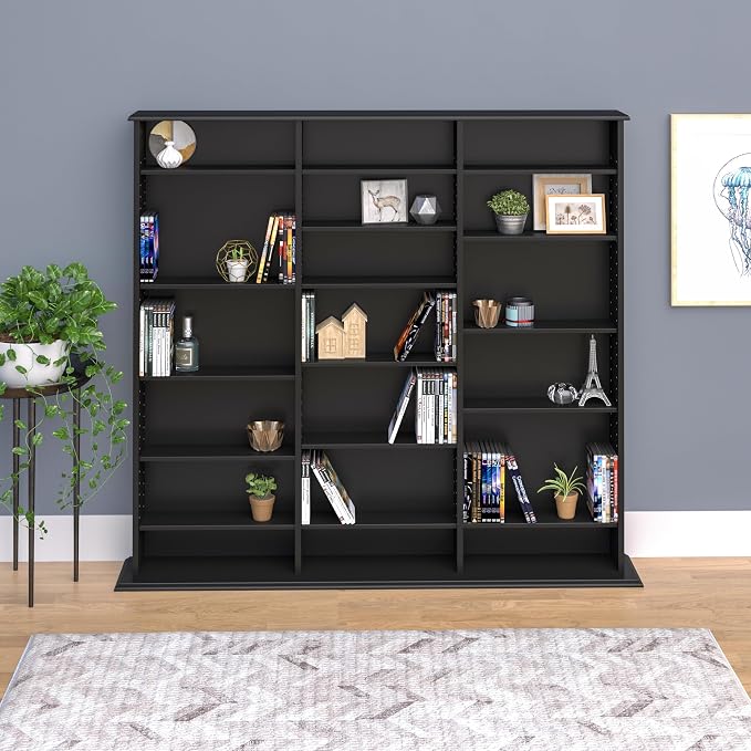Prepac 3 Column Tall Media Storage Cabinet, Display Cabinet, Blu-rays - Image 5