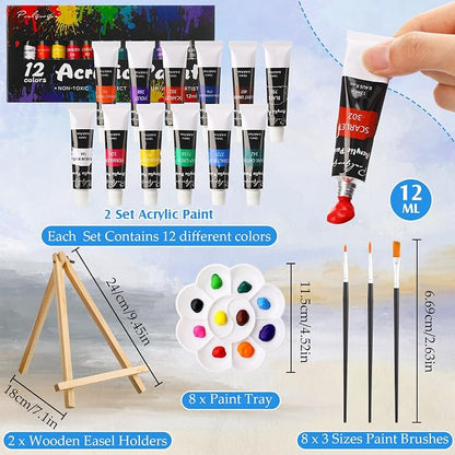 Cholemy 36 Pcs Paint and Sip Kit - Image 4