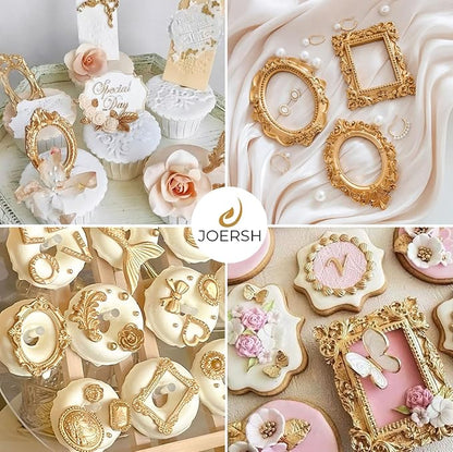 JOERSH 4PCS Baroque Frame Mold, Picture Photo Frames and Mirrors Silicone - Image 7