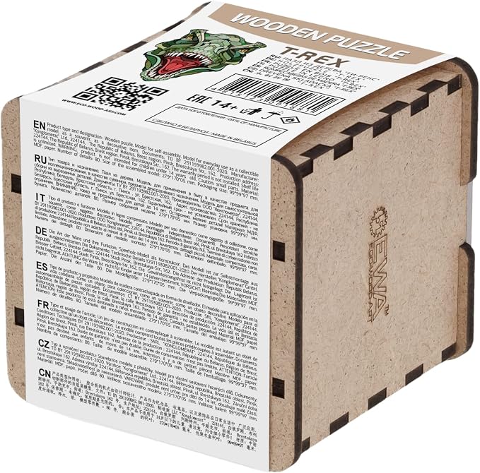 EWA Home Décor – T-Rex Small 80 Pieces – Wooden Jigsaw Puzzle - Image 3