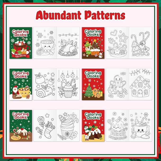 JAPBOR Christmas Food Coloring Books - Image 3