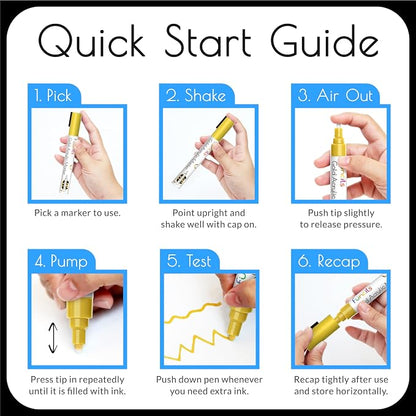 4 Dual Tip Acrylic Paint Pens - Image 7
