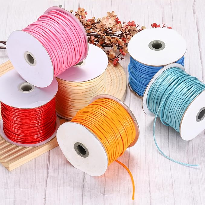 MECCANIXITY Waxed Cord 2.5mm Waxed Polyester Cord 87 Yard Wax String - Image 4