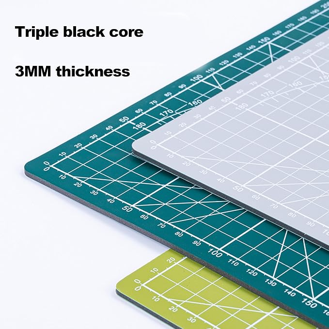 A5 Cutting Mat, Self Healing Sewing Mat, Craft Mat Double Sided 3-Ply Craft - Image 4