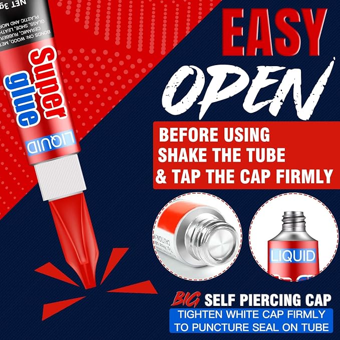 3 Gram Single Use Super Glue Liquid, Super Fast, Thin & Strong Adhesive - Image 8