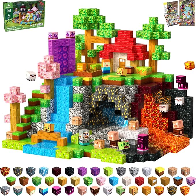 300 PCS Magnetic Blocks by Unknown