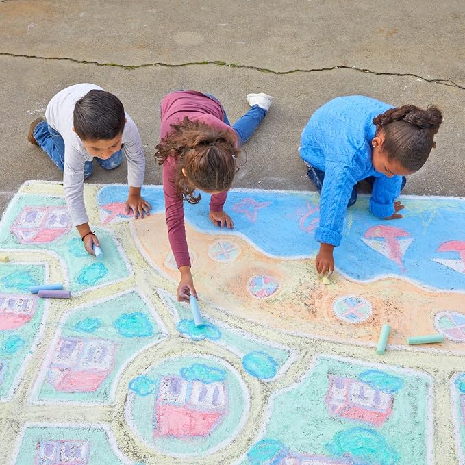 Colorations sidewalk chalk classroom pack, Outdoor Play, Screen-free, Creativity - Image 2