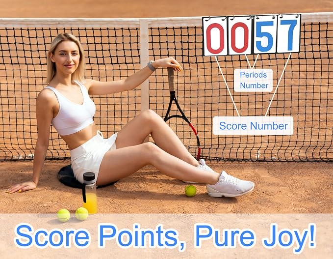 Purple River Portable Hanging Flip Scoreboard, Score Keeper - Image 3