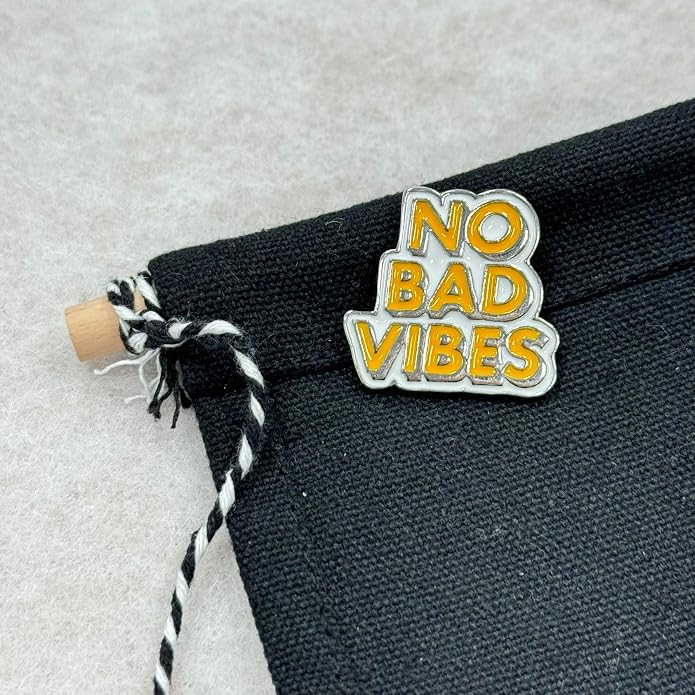 No Bad Vibes Brooch Pins Cartoon Enamel Pin Cute Metal Badges Learning - Image 6