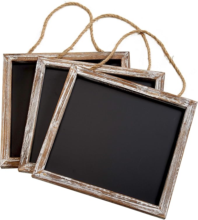 Barnyard Designs Magnetic Hanging Chalkboard Sign – Rustic Decorative Display by BarnyardDesigns