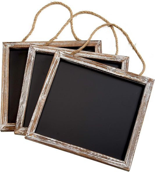 Barnyard Designs Magnetic Hanging Chalkboard Sign – Rustic Decorative Display by BarnyardDesigns