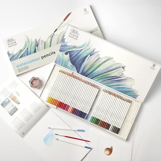Winsor & Newton Studio Collection Artist Pencils, Watercolour Pencil Box Set - Image 2