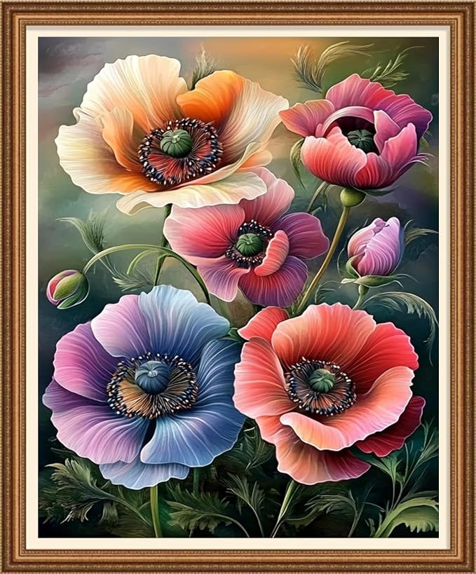 Disnesart Cross Stitch Stamped Full Embroidery Kits DIY 11CT Cotton Thread by Unknown