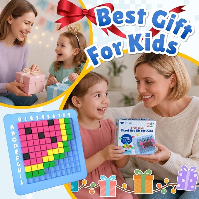 STEM Toys Pixel Art Kit for Kids - Image 7