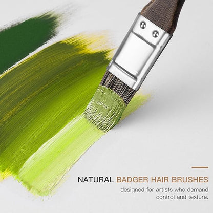 Oil Paint Brush Set, Filbert for Oil, Acrylic Canvas Paintings - Image 3