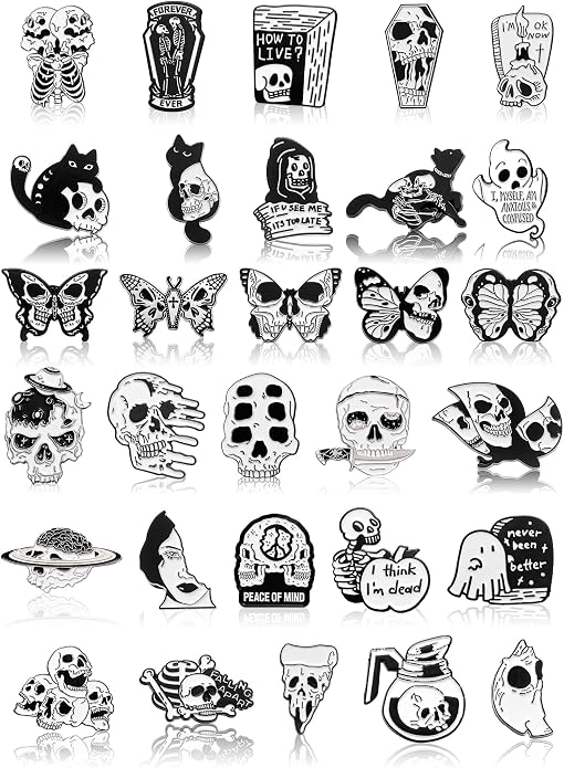 Ferraycle 30 Pieces Halloween Enamel Pins Set Horror Enamel Pins by Ferraycle
