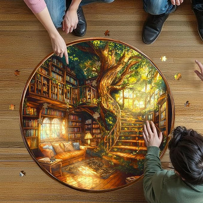 Round Puzzles for Adults 1000 Pieces, Hard Difficult Challenging Puzzles for - Image 4