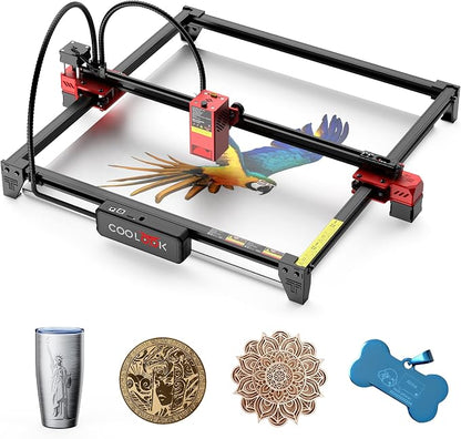 CK1-20 20000mW Laser Engraver Machine Laser Cutter Laser Cutting Engraving Tool by Coolook