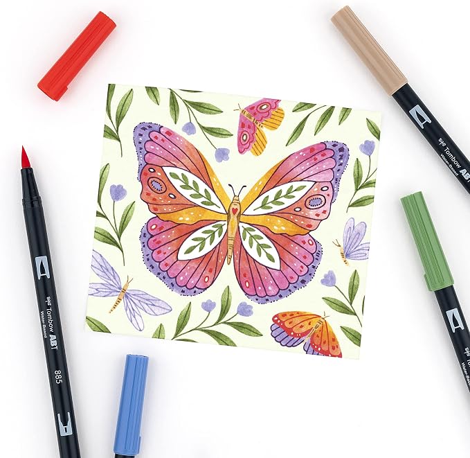 Tombow 56168 Dual Brush Pen Art Markers, Brush and Fine Tip Markers - Image 8
