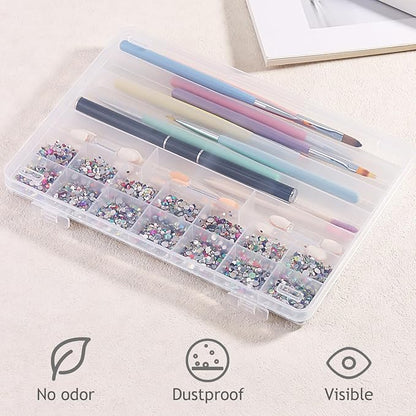 21 Grids Clear Large Plastic Organizer Box - Image 6