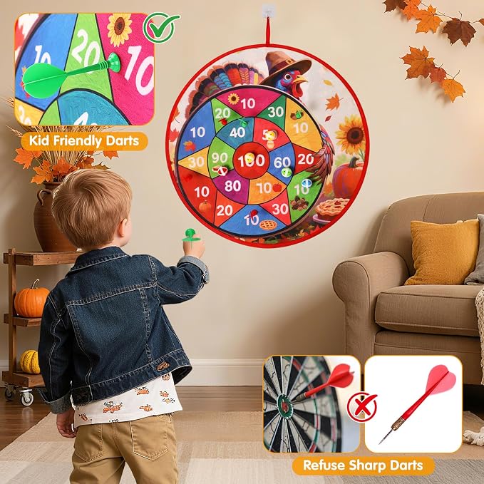 Thanksgiving Games: 29" Turkey Dart Board - Image 5