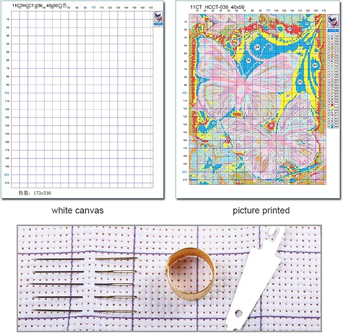 Redxing Stamped Cross Stitch Kits Full Range of Embroidery Starter Kits- - Image 6
